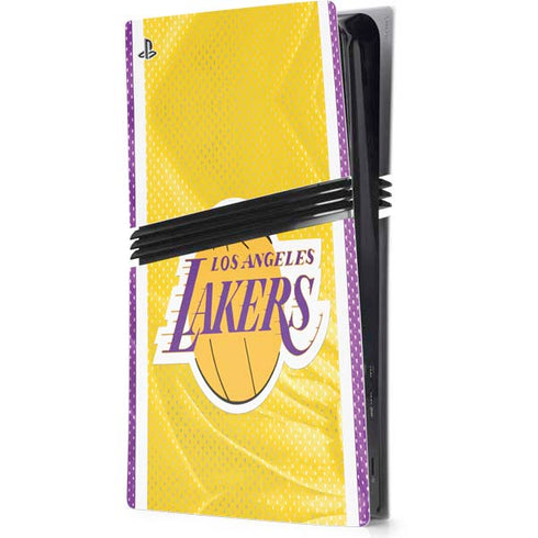 NBA Los Angeles Lakers Home Jersey PS5 Pro Console Skin